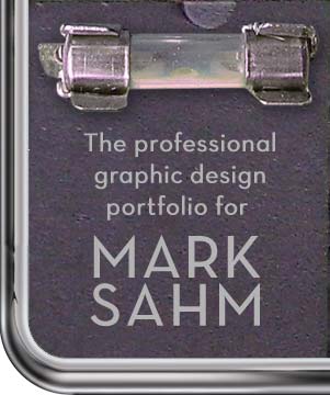 The professional graphic design portfolio for Mark Sahm